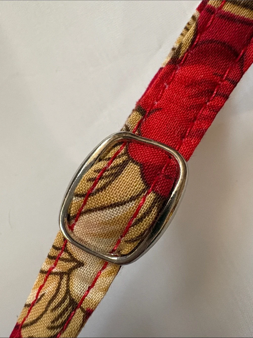 April Cornell Red Floral Quilted Crossbody Bag